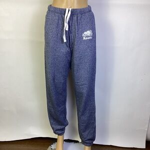 Roots Canada Women's Salt & Pepper Gray Blue  Sweatpants Small